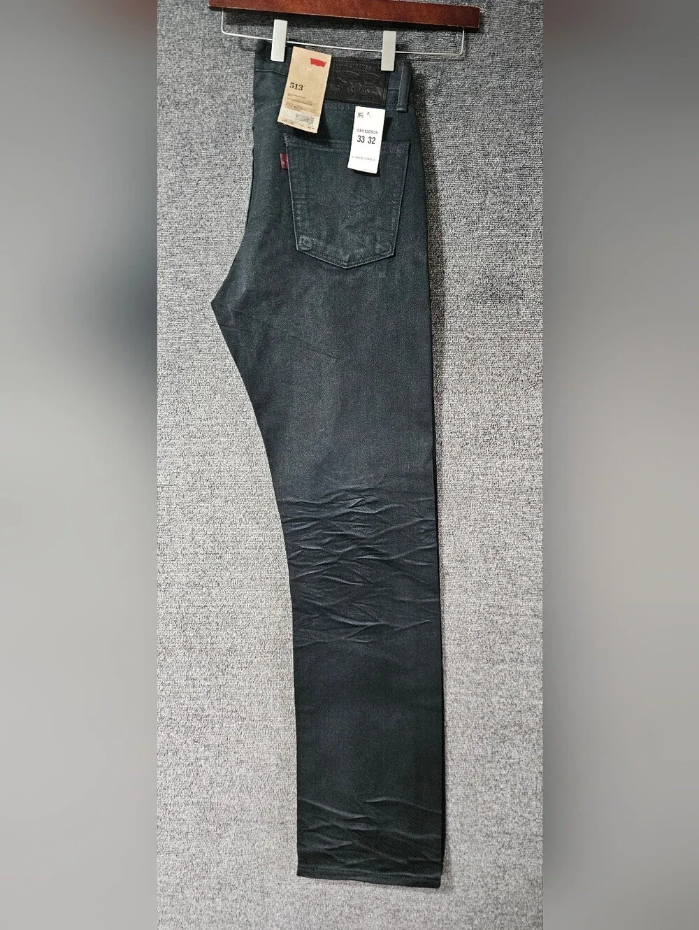 NWT Levi's 513 Slim Straight Leg Fit 100% Cotton Size 33W × 32